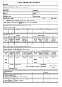 School Data Format