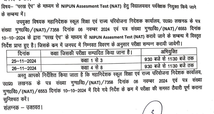 Nipun Assessment Test 2024