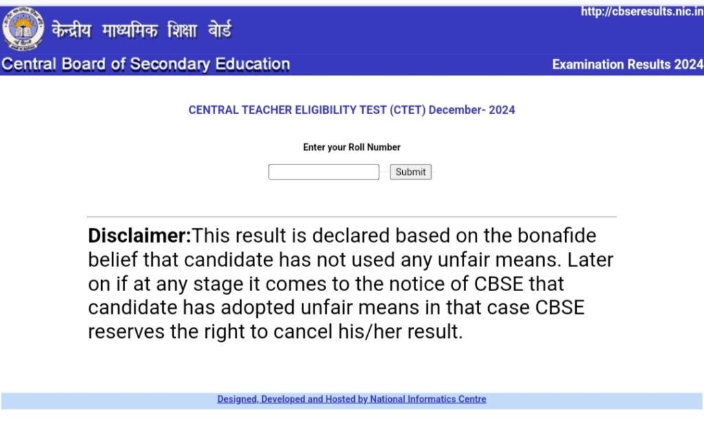 CTET RESULT 