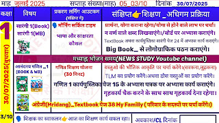 30 July 2025 Shikshak Diary