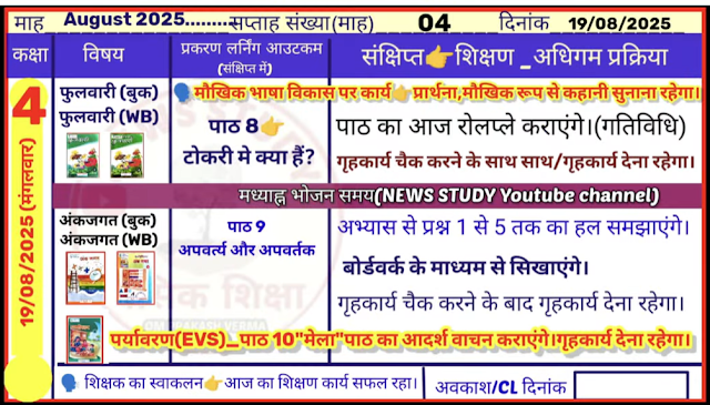Shikshak Diary 19 August 2025