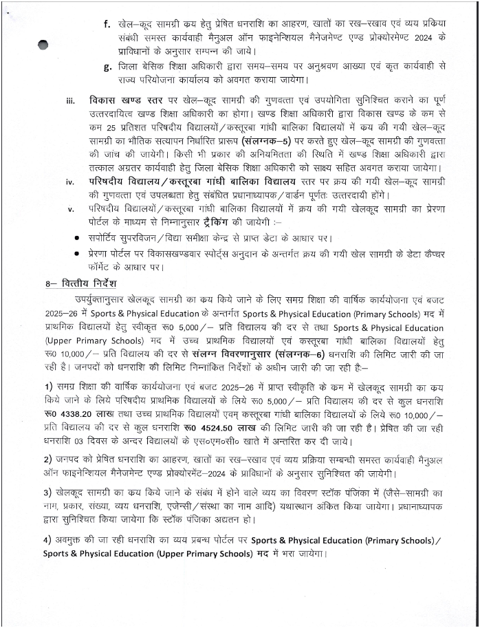 Sports Grant 2025-26