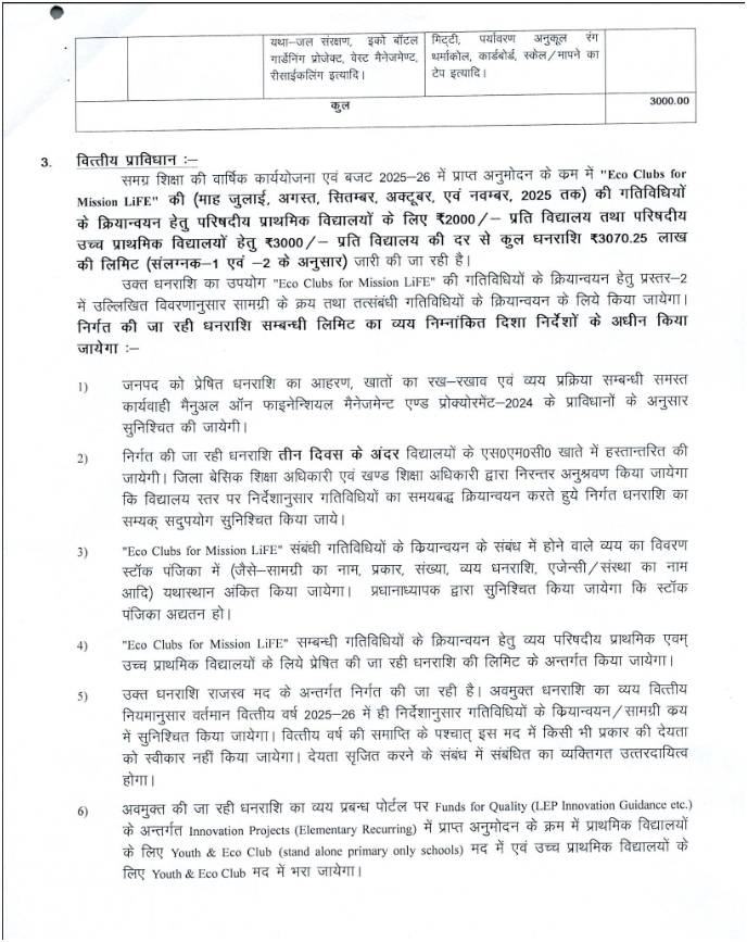 Eco Club Grant 2025-26