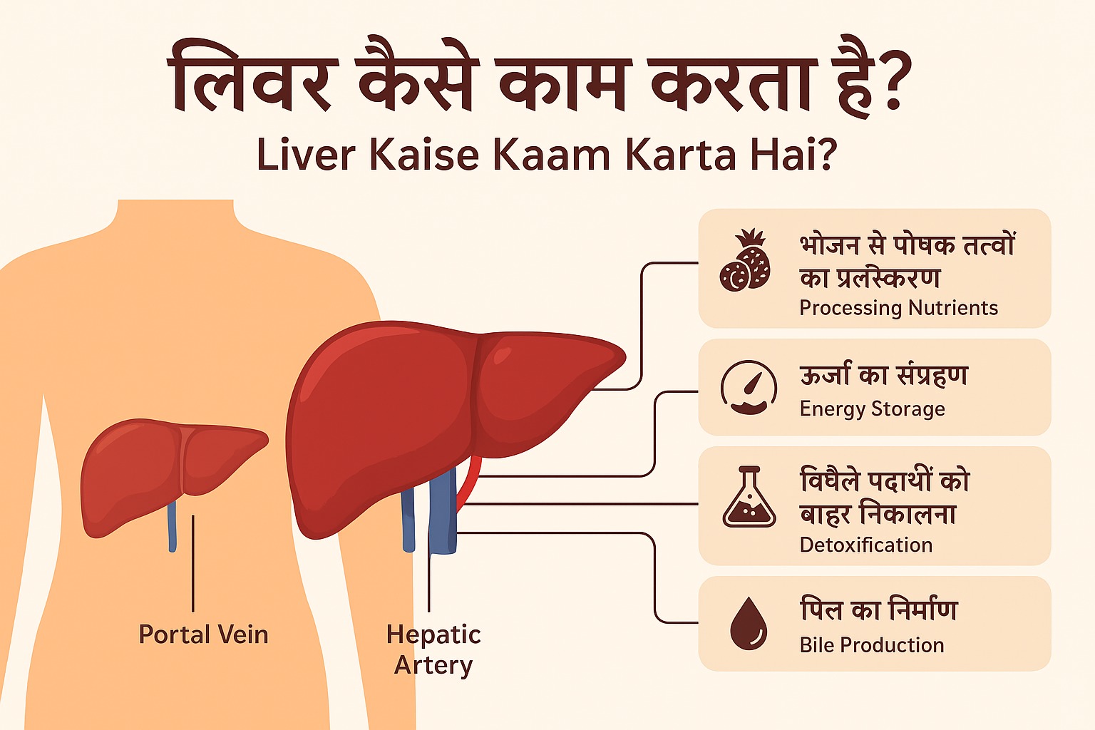 How does the liver work