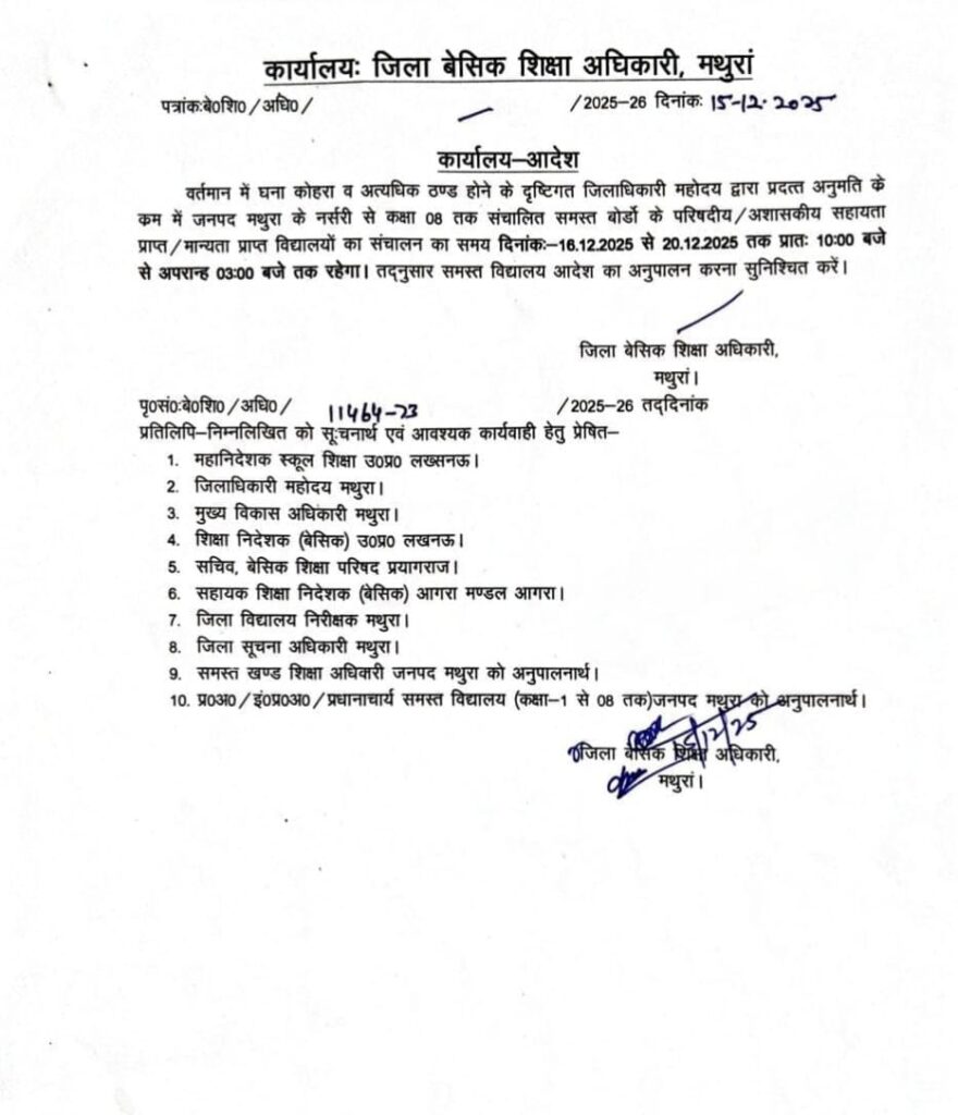 opening time of schools