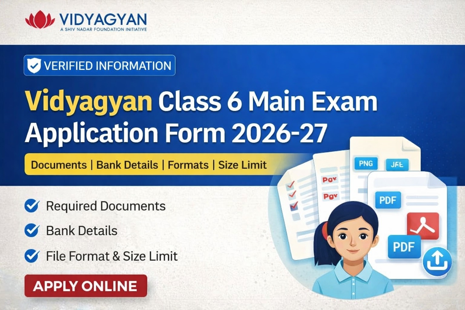 Vidyagyan Class 6 Main Exam