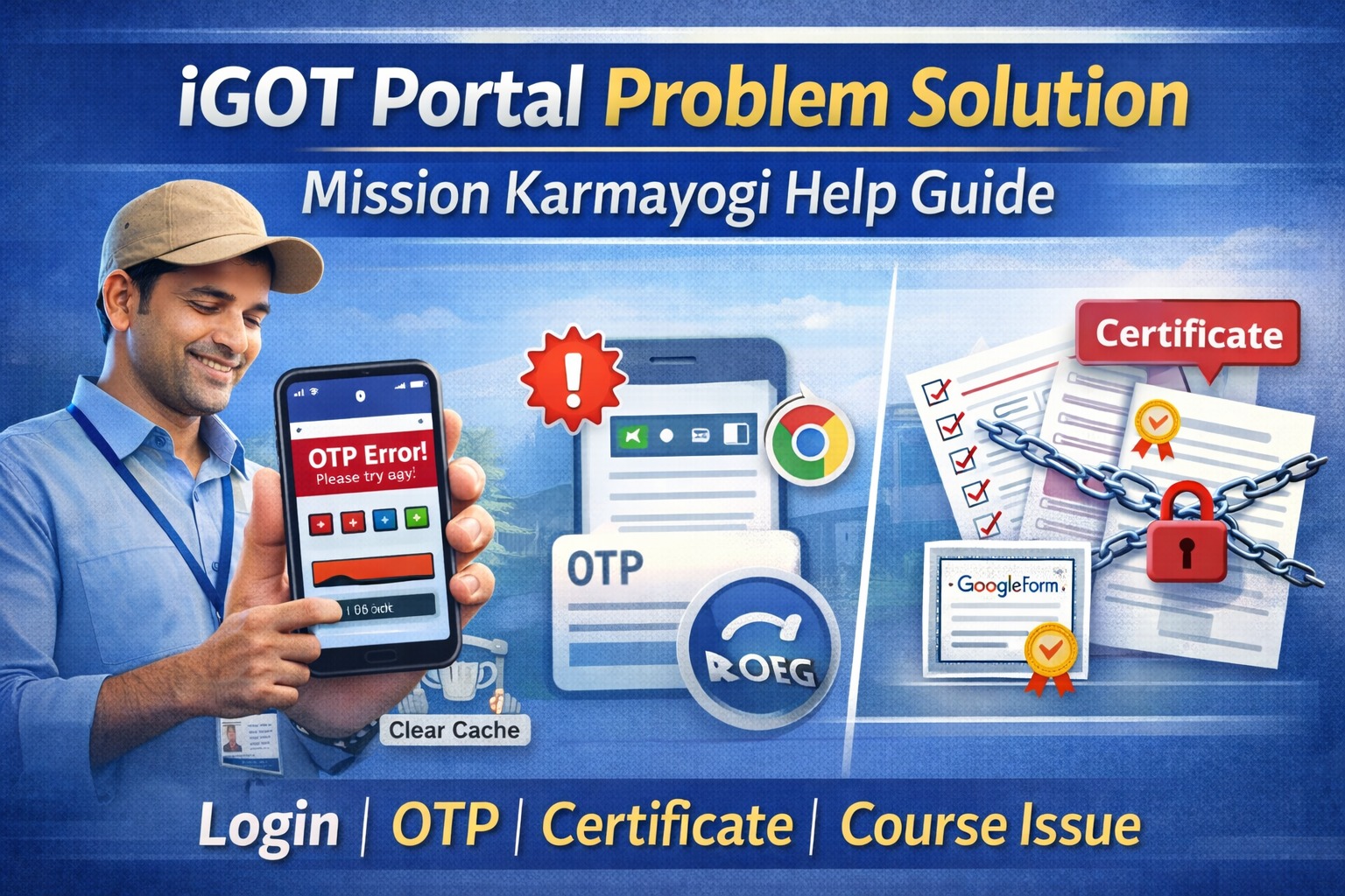 iGOT Portal Login Problem Solution