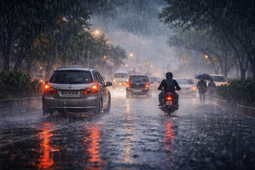 heavy rainfall